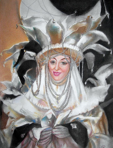 «Queen of night» paper ::: Margarita Karimova-Sokolova