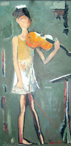 "Girl with a violin" ::: Namig Mammadov