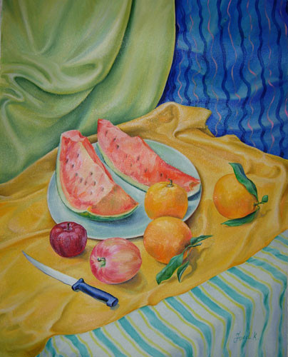 “Still life with a water-melon” ::: Fuad Kafar