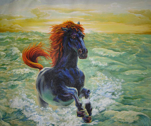 “Bathing of mustang” ::: Fuad Kafar