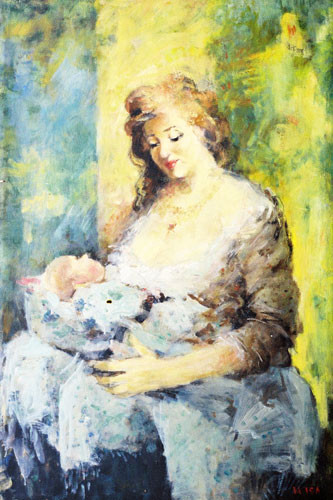 “Mother with child” ::: Isa Mammadov