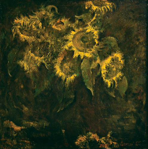 “Sunflowers at night” ::: Enver Askerov