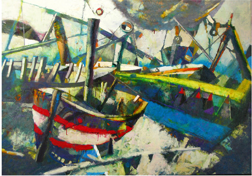 “Deserted boats” ::: Yaver Sultanov