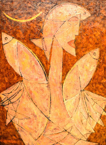 Girl With Three Fish - 2010 ::: Farkhad Yalguzag