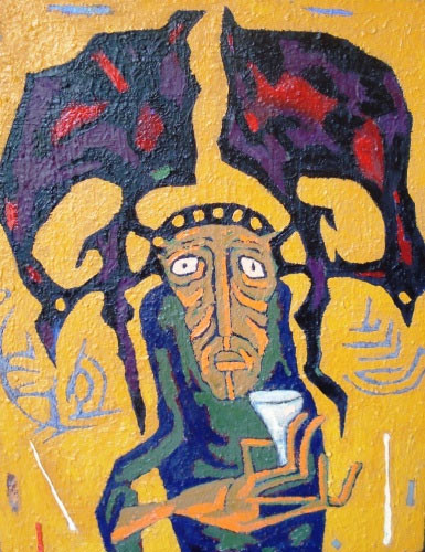 A Shaman with Deer Horns - 2004 ::: Farkhad Yalguzag