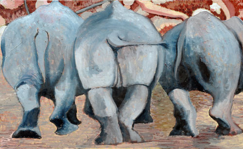 "Leaving rhinoceroses" ::: Naira Rustamova