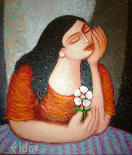 "The girl with a flower" ::: Eldar Babazade