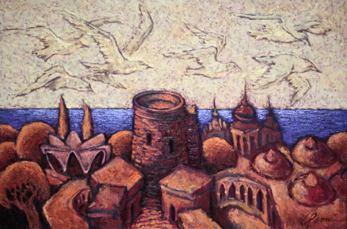 "Town smelling the sea" ::: Elshan Sarxanoglu