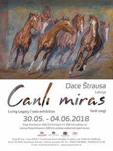 Solo exhibition “Living legacy” by latvian artist  Dace Strausa dedicated to the centenaries of the Azerbaijan Democratic Republic and the Republic of Latvia