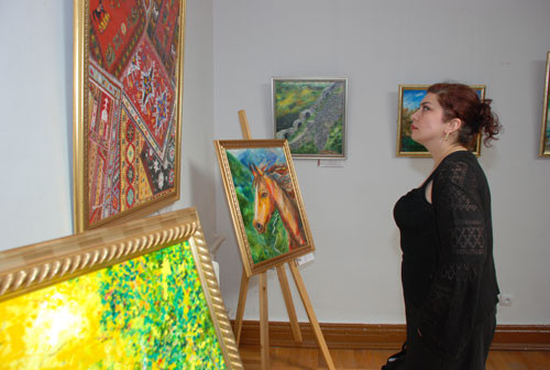 Exhibition of 3 young artists: Khalima Alesgerova, Nakhid Vakhabov, Farida Bayramova