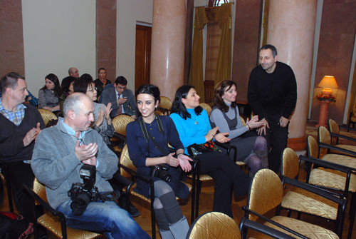 Press-conference in the framework of IV International Biennial of Contemporary Art (Aluminum IV)