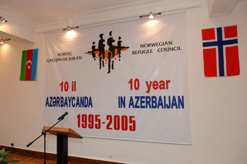 Юбилейный вечер, посвященный 10-й годовщине деятельности Норвежского  Комитета по делам беженцев в Азербайджане