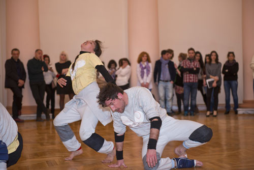 Art - Performance by the French choreographic art group les gens d’ Uterpan