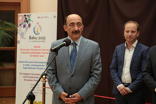 Презентация самой большой шоколадной картины в мире, посвящённой I Европейским Играм в Баку