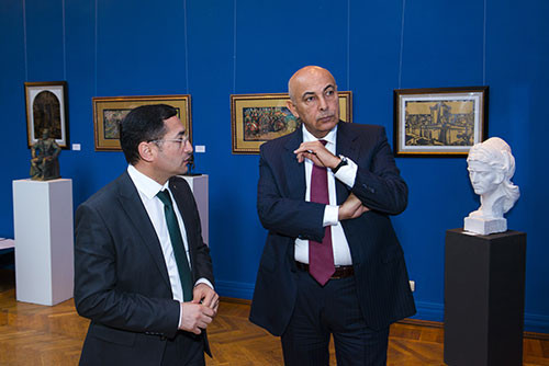 The exhibition “Heritage: The wealth and historical pages of our country in the graphics and sculptures” on the eve of the World Intercultural Dialogue Forum and the 4th Islamic Solidarity Games