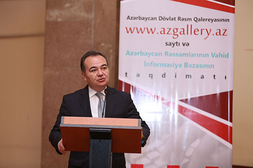 The presentation of  the Azerbaijan State Art Gallery' s web-site  and an information base of Azerbaijani artists