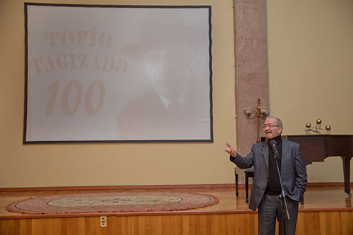 Мероприятие, посвященное 100 -летию выдающегося кинорежиссера, заслуженного деятеля искусств, народного артиста Тофига Мехтигулу оглу Тагизаде.
