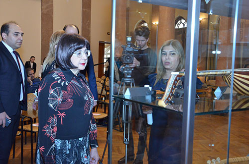 A presentation of Turkish musical instruments donated to the State Museum of Azerbaijani Musical Culture
