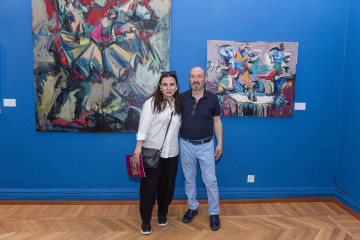 Solo exhibition of the well-known artist Abulfaz Farajoglu (Jabbarov) called "RUNNING POINT"