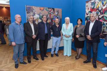 Solo exhibition of the well-known artist Abulfaz Farajoglu (Jabbarov) called "RUNNING POINT"