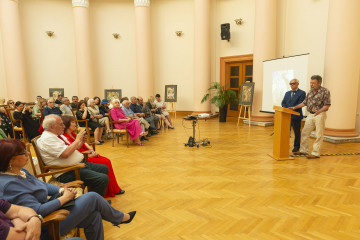 Presentation of the national "Dede Gorgud" prize to the artist Margarita Kerimova-Sokolova