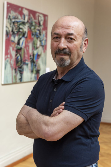 Solo exhibition of the well-known artist Abulfaz Farajoglu (Jabbarov) called "RUNNING POINT"