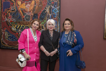 «On the trail of ancestors» solo exhibition by the Honored Artist of Azerbaijan Ulviyya Hamzayeva