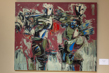 Solo exhibition of the well-known artist Abulfaz Farajoglu (Jabbarov) called "RUNNING POINT"