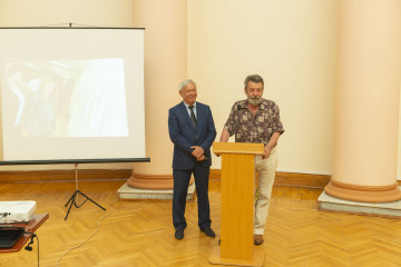 Presentation of the national "Dede Gorgud" prize to the artist Margarita Kerimova-Sokolova