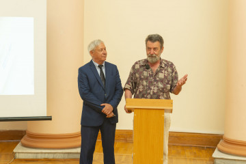 Presentation of the national "Dede Gorgud" prize to the artist Margarita Kerimova-Sokolova