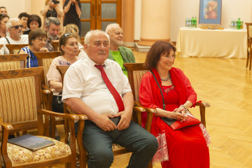 Presentation of the national "Dede Gorgud" prize to the artist Margarita Kerimova-Sokolova