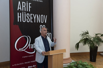 "Qrafika". “Arif Hüseynov 80”. Azərbaycanın Xalq Rəssamı Arif Hüseynovun “Yubiley sərgiləri” silsiləsindən fərdi, yubiley sərgisi