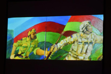 Выставка “Художники-ветераны” и показ документального фильма «Холст. Родина» производства «Азербайджантелефильм»