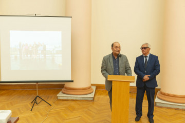 Presentation of the national "Dede Gorgud" prize to the artist Margarita Kerimova-Sokolova