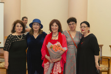 Presentation of the national "Dede Gorgud" prize to the artist Margarita Kerimova-Sokolova