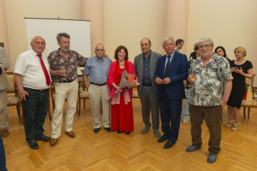 Presentation of the national "Dede Gorgud" prize to the artist Margarita Kerimova-Sokolova