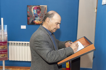 Solo exhibition of the well-known artist Abulfaz Farajoglu (Jabbarov) called "RUNNING POINT"