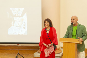 Presentation of the national "Dede Gorgud" prize to the artist Margarita Kerimova-Sokolova