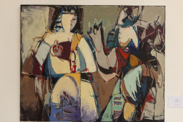 Solo exhibition of the well-known artist Abulfaz Farajoglu (Jabbarov) called "RUNNING POINT"