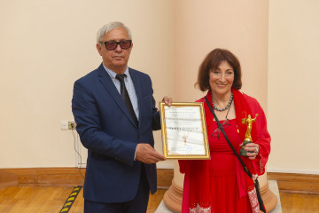 Presentation of the national "Dede Gorgud" prize to the artist Margarita Kerimova-Sokolova