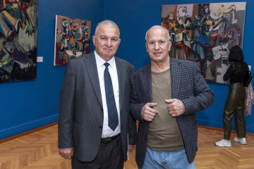 Solo exhibition of the well-known artist Abulfaz Farajoglu (Jabbarov) called "RUNNING POINT"