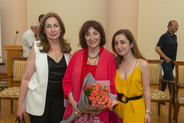 Presentation of the national "Dede Gorgud" prize to the artist Margarita Kerimova-Sokolova