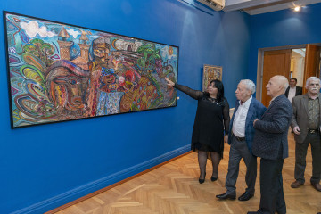 «On the trail of ancestors» solo exhibition by the Honored Artist of Azerbaijan Ulviyya Hamzayeva