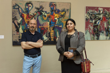 Solo exhibition of the well-known artist Abulfaz Farajoglu (Jabbarov) called "RUNNING POINT"