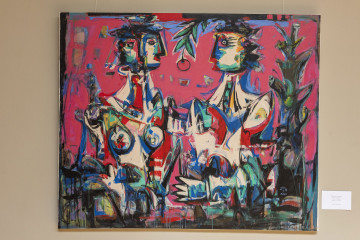 Solo exhibition of the well-known artist Abulfaz Farajoglu (Jabbarov) called "RUNNING POINT"