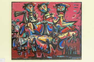 Solo exhibition of the well-known artist Abulfaz Farajoglu (Jabbarov) called "RUNNING POINT"