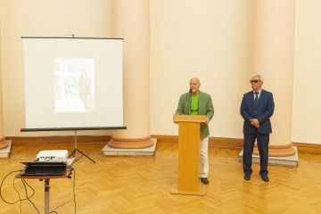 Presentation of the national "Dede Gorgud" prize to the artist Margarita Kerimova-Sokolova