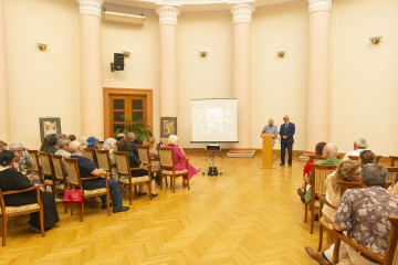 Presentation of the national "Dede Gorgud" prize to the artist Margarita Kerimova-Sokolova