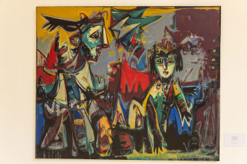 Solo exhibition of the well-known artist Abulfaz Farajoglu (Jabbarov) called "RUNNING POINT"