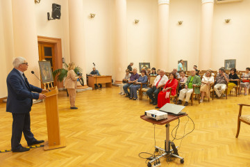 Presentation of the national "Dede Gorgud" prize to the artist Margarita Kerimova-Sokolova